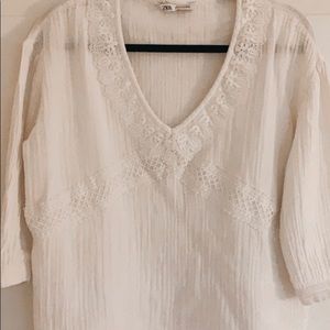 Zara long sleeved blouse